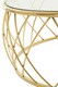 image 5 of Interiors by Premier Luxurious Gold Coffee Table, Gold Metal and Glass Coffee Table, Geometric Metal Base Modern Coffee Table | Gold