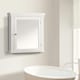 image 2 of Teamson Home Wooden Bathroom Medicine Cabinet Mirror White