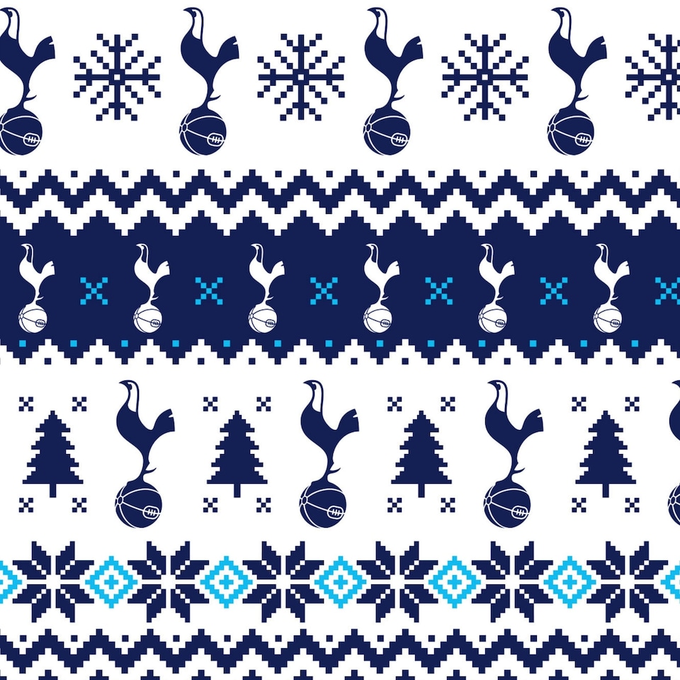 image 1 of Tottenham FC Christmas 2 Sheets & 2 Tags Gift Wrap