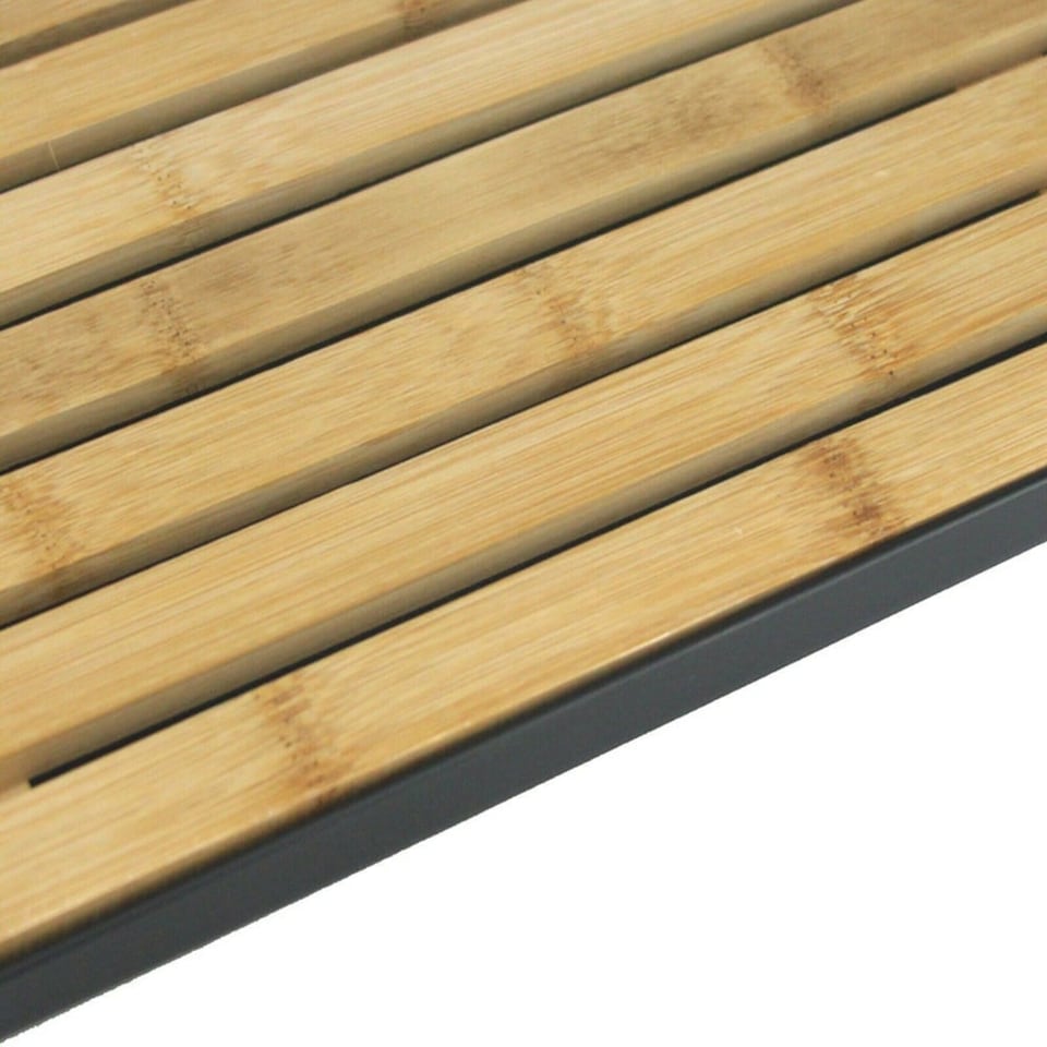 image 1 of Bamboo Wooden Cutting Board With Crumb Catcher Tray Bread Chopping Slicing Board N/A