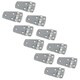 image 1 of Polished Door Hinge 10 Pack Stainless Steel 76mm x 38mm 316 Marine Cabin Hatch Silver