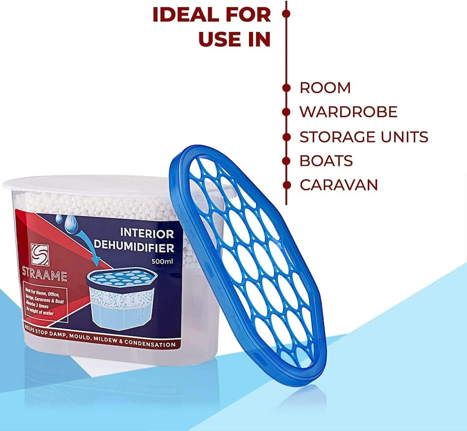 image 1 of Straame Interior Dehumidifier, Long-Lasting, Perfect for Any Room, (Set of 5)