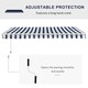 image 3 of Outsunny Garden Sun Shade Canopy Patio Awning Retractable Shelter Outdoor 5 Size 