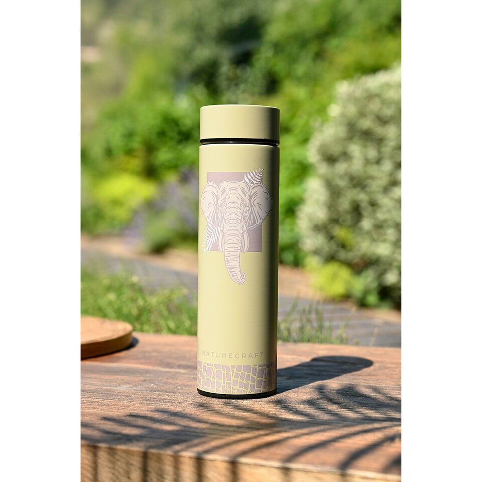 image 1 of Naturecraft Elephant 500ml Reusable Bottle Stone Grey | Stone | 500ml