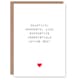image 1 of Lovely Words Wonderful Irresistible Anniversary Valentines Day Card