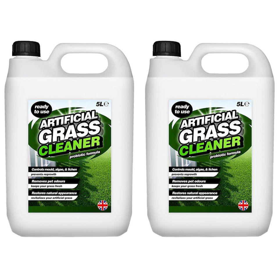 image 1 of 4 x 5L Artificial Grass Cleaner Controls Mould Algae & Lichen Revitalizes & Restores