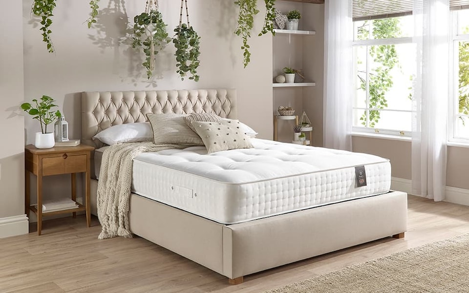 image 1 of Aspire Natural Cashmere 2000 Pocket Mattress Single | White | 1