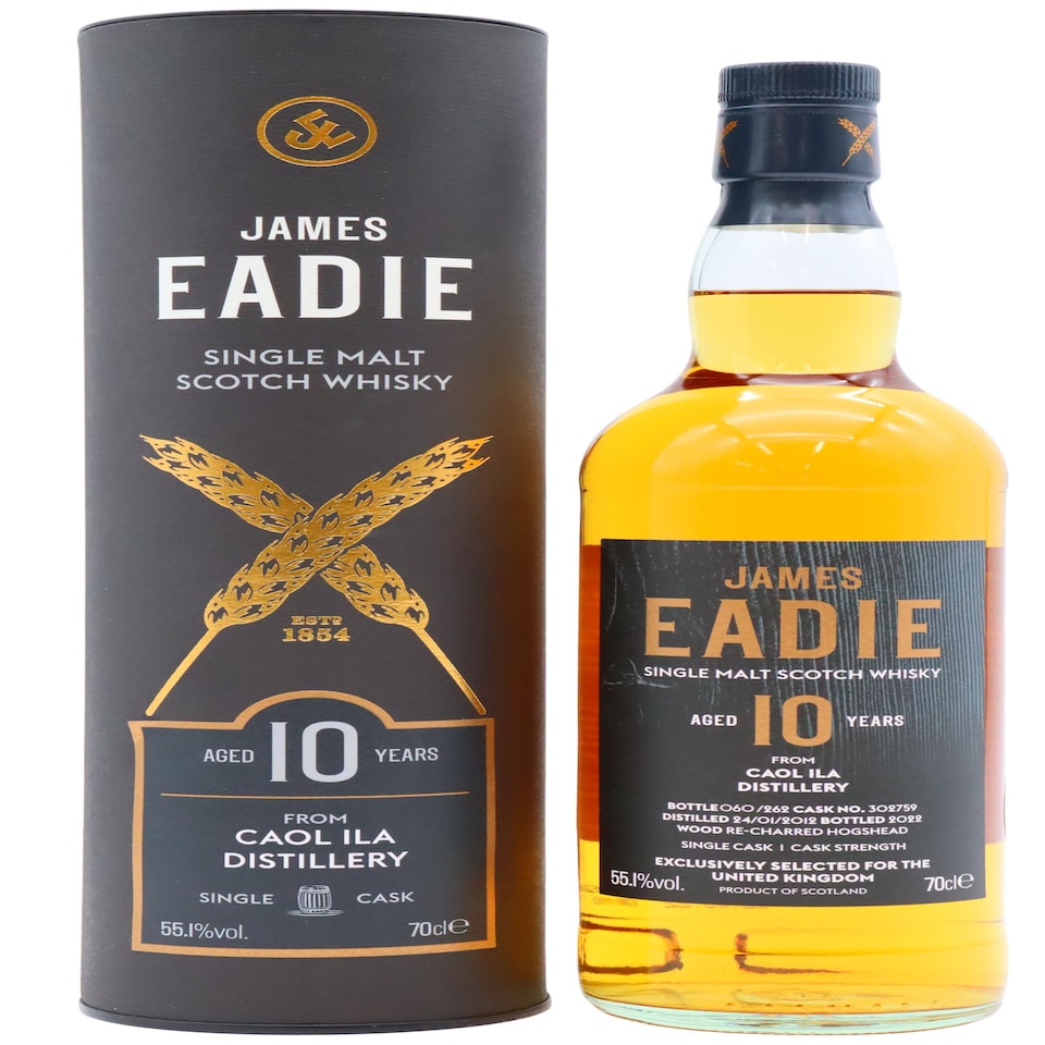 Caol Ila - James Eadie Single Cask No. 302759 2012 10 year old Whisky