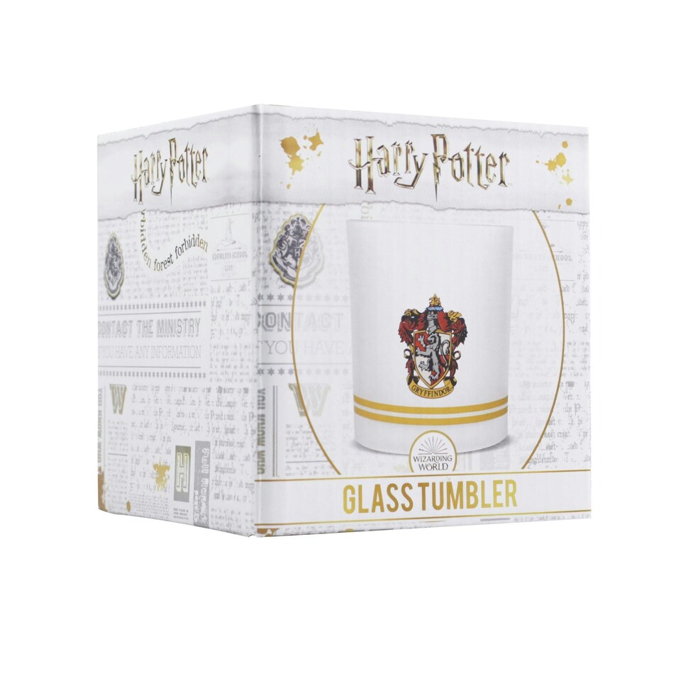 image 1 of Glass Tumbler Boxed (300ml) - Harry Potter (Gryffindor)