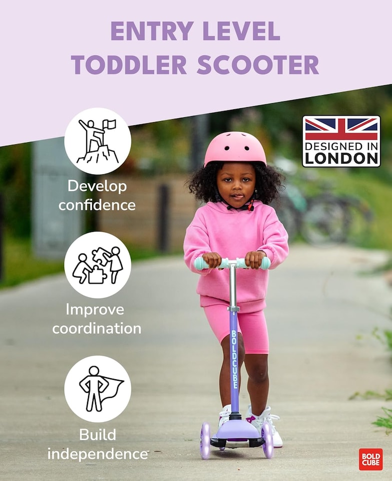 image 1 of Teeny 3 Wheel Scooter | Purple | Purple
