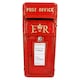 image 5 of ER Royal Mail Post Mail Letter Box Replica Cast Iron Red Post Office & Wall Mount Red