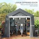 image 5 of Outsunny 3 x 3(m) Portable Shed, Waterproof and Heavy Duty Dark Grey