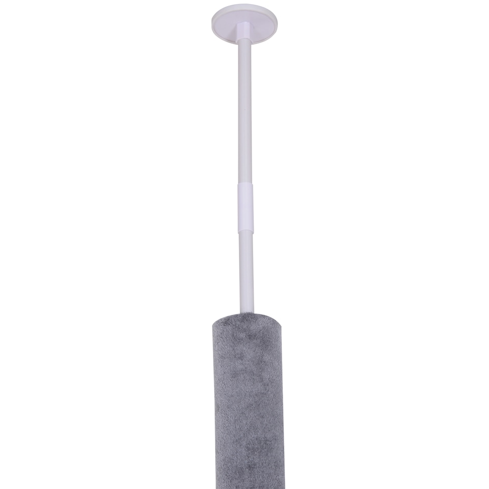 image 1 of PawHut Floor to Ceiling Cat Tree 5-Tier Climbing Tower Scratching Post