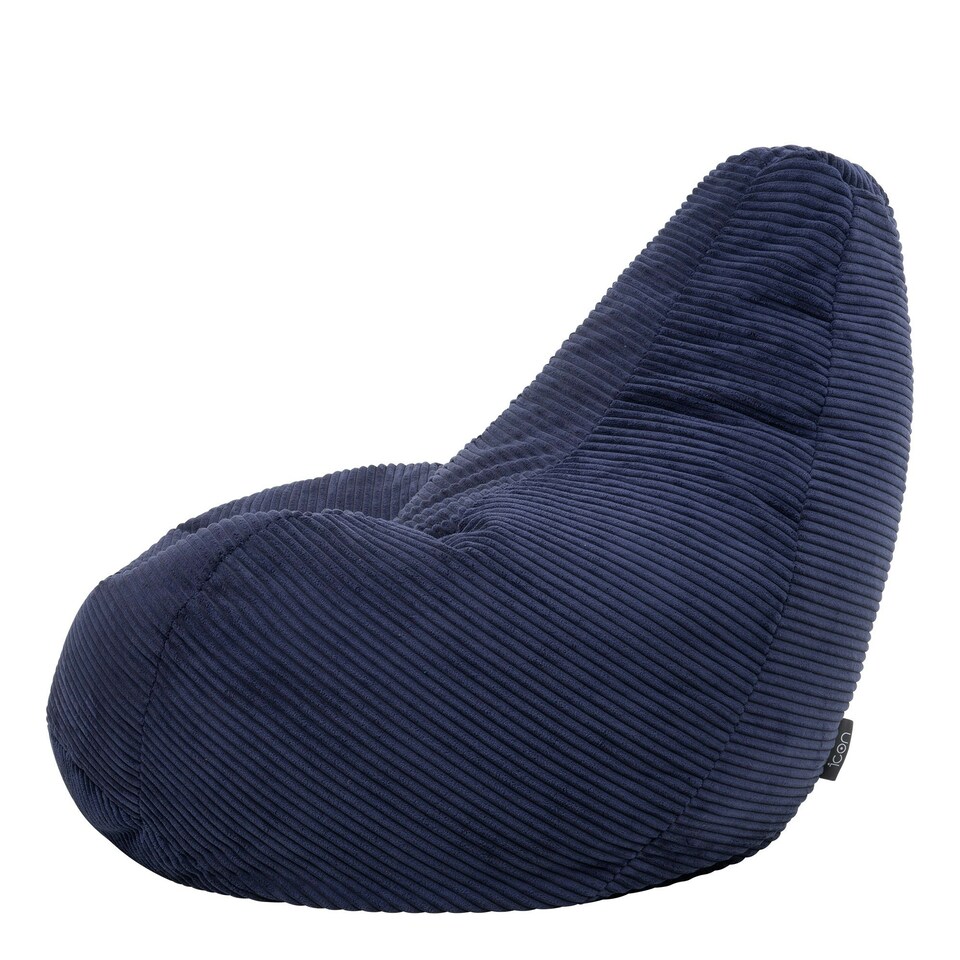 image 1 of icon Dalton Medium Beanbag Corduroy Navy Blue Blue | Blue