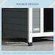 image 6 of PawHut Dog Kennel Outdoor Dog House w/ Removable Floor, for Medium Dogs