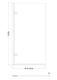 image 2 of Balterley Hinged Modern Straight Toughened Safety Glass Reversible Shower Bath Screen | Black | Matt Black | 1