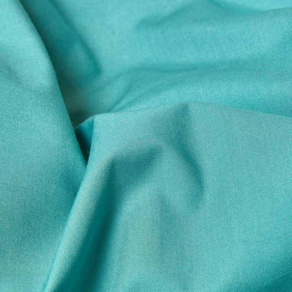 image 1 of Homescapes Teal Cotton Duvet Cover Set - 200 Thread Count - Single N/A | Single