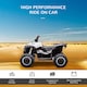 image 3 of HOMCOM 12V Electric Quad Bike for Kids Ride On Car ATV Toy, with Forward Reverse Functions, LED Lights, Music, for Ages 3-5 Years - White