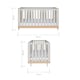 image 5 of Tutti Bambini Hygge Cot Bed - Light Oak/White Sand