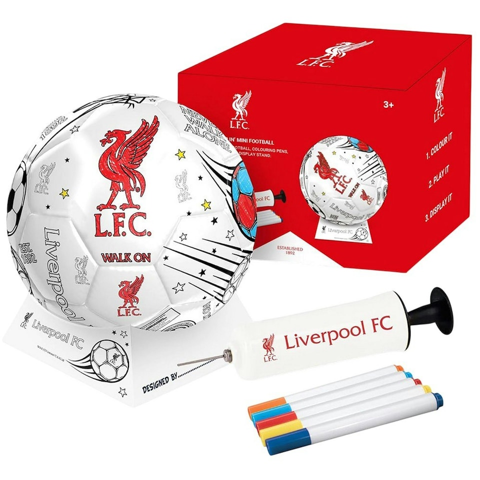 Liverpool FC Colour In Mini Football Set - Multicoloured - One Size
