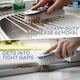 image 10 of Multi Surface Scrub Brushes Stiff Bristle Hand Brush for Floors, Carpets, Kitchen & Bathroom - Pack of 1 | Grey