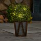 image 3 of Teamson Home Indoor Outdoor Garden Solar Light Decor, Pre Lit Artificial Shrub Bush