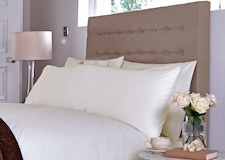 Ivory Bolster Pillowcase Cotton Percale - Sestina Cotton Bolster - 50 x 150cm