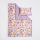 image 4 of OHS Safari Print Reversible Microfibre Duvet Cover and Pillowcase Set, Double - Purple