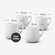 image 6 of Wm Bartleet & Sons Porcelain Bellied Creamer Jug (30ml), Set of 4