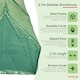 image 2 of Large Steeple Growhouse Garden Plant Greenhouse with Plastic Mesh Cover
