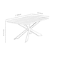 image 7 of Duke LUX Dining Table Single, White Brown | Oak