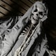 image 4 of 2m (6.5ft) Grey Hanging Halloween Skeleton Ghost Decoration with Chains