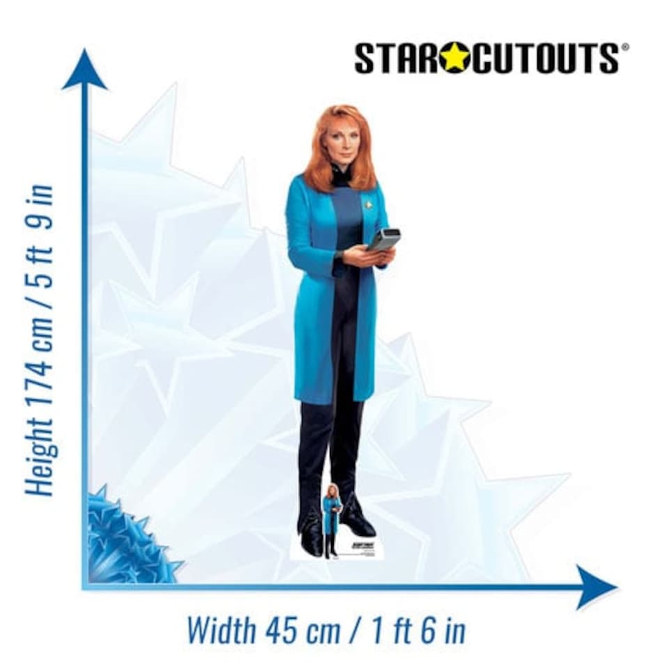 image 1 of Beverly Crusher Star Trek Lifesize Cardboard Cutout 174cm