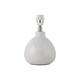 image 4 of Set of 2 Tuscan - White Ceramic Lamps with Grey Cut Out Shade | White | Grey | Medium | 2