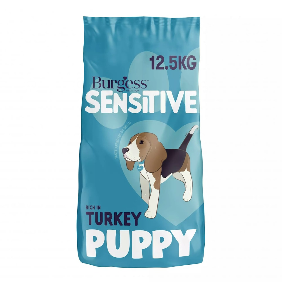image 1 of Burgess Sensitive Puppy Food with Turkey and Rice - 2KG