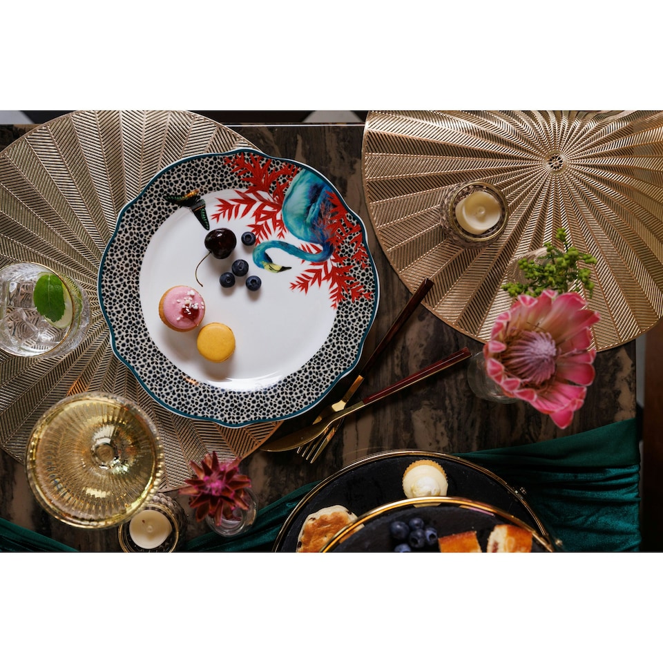 image 1 of Mikasa Dinner Plate Set Multicolour Porcelain 27cm Set of 4 Multi