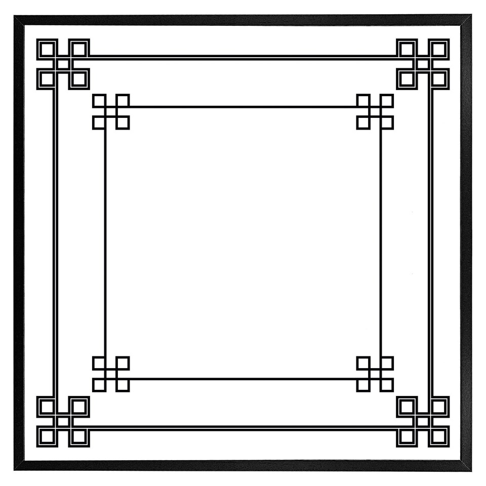 image 1 of Roman style ornamental frame (Picture Frame) Black | M