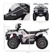 image 5 of HOMCOM 12V Electric Car for Kids, Battery Powered Quad Bike, Ride-On ATV Car with Forward, Reverse Functions, Music, LED Lights, for Ages 3-5 Years - White