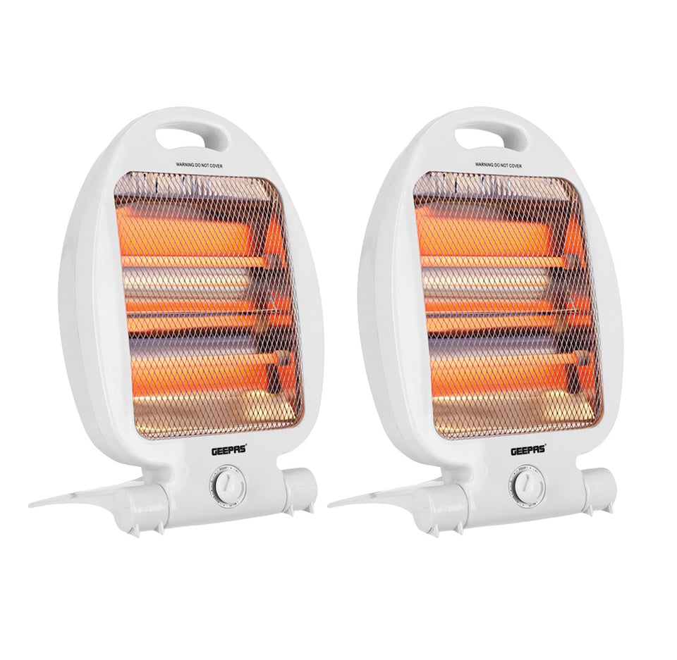 image 1 of Geepas 800W Quartz Halogen Heater, Pack of 2