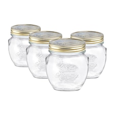Bormioli Rocco Quattro Stagioni Glass Preserving Jars - 500ml - Clear - Pack of 4