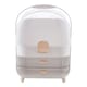 image 1 of Living and Home Large Dustproof Makeup Organizer with Drawers | Clear