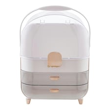 Living and Home Large Dustproof Makeup Organizer with Drawers | Clear