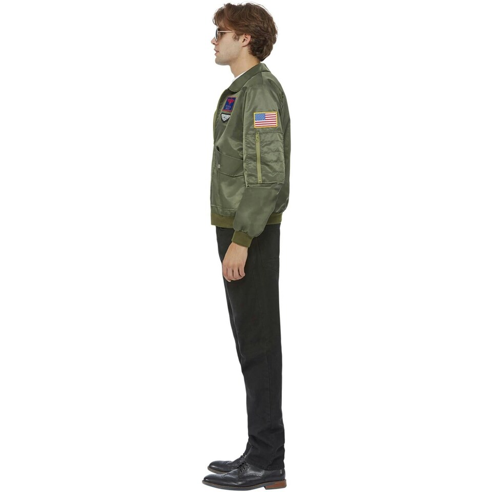 image 1 of Top Gun: Maverick Mens Costume Jacket - Green - M M