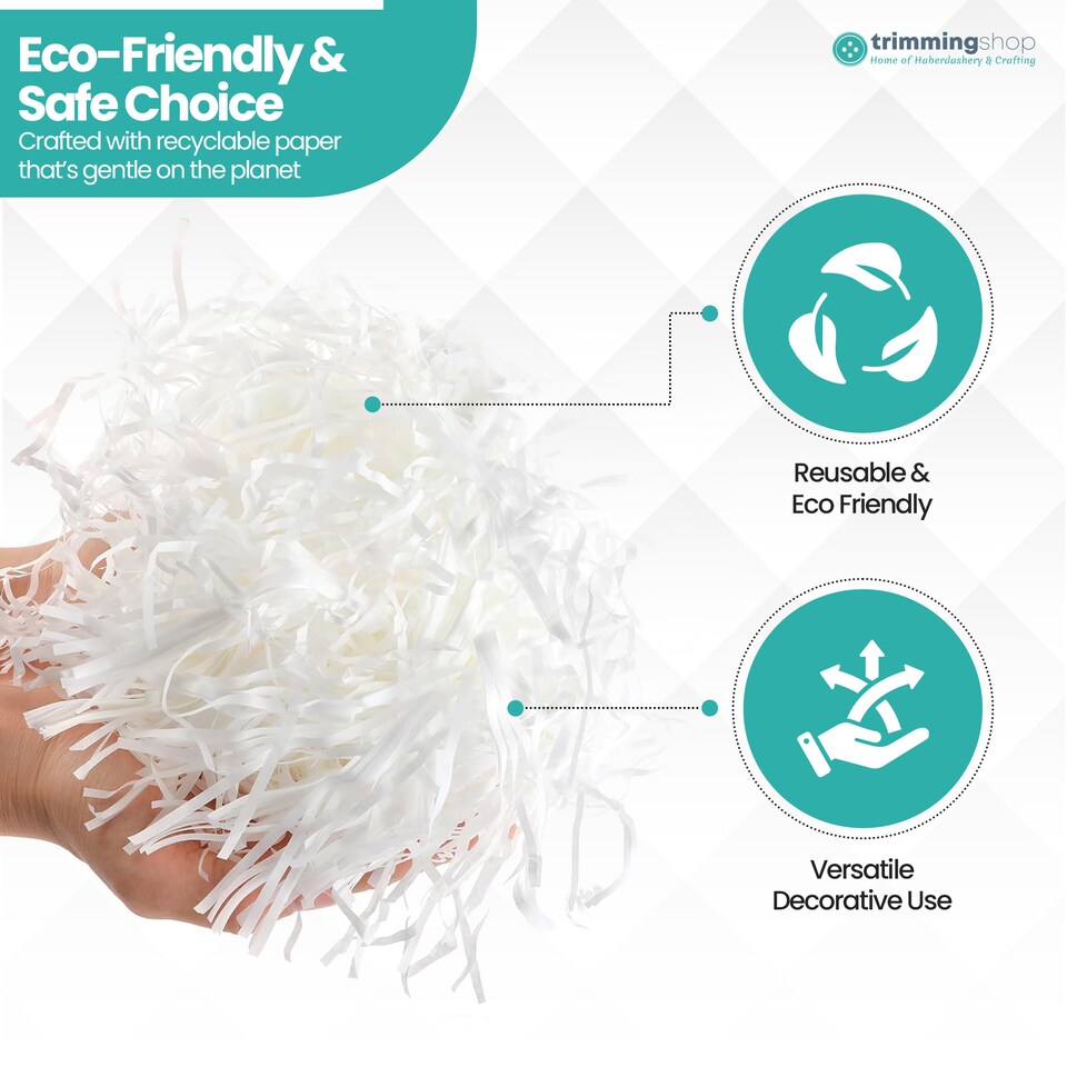 image 1 of Shredded Tissue Paper, Decorative Gift Packaging Hamper Filler - 500G