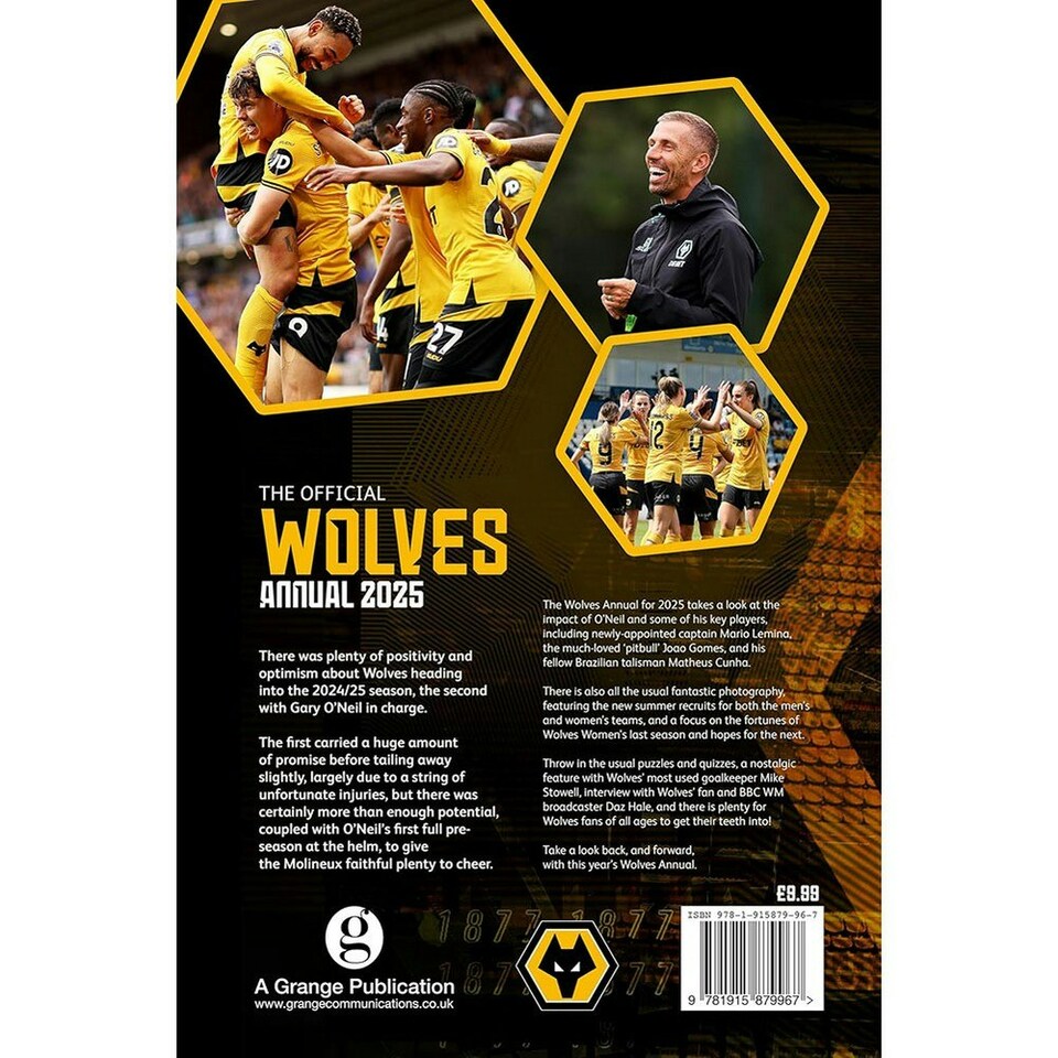 image 1 of Wolverhampton Wanderers FC 2025 Annual - Yellow/White - One Size