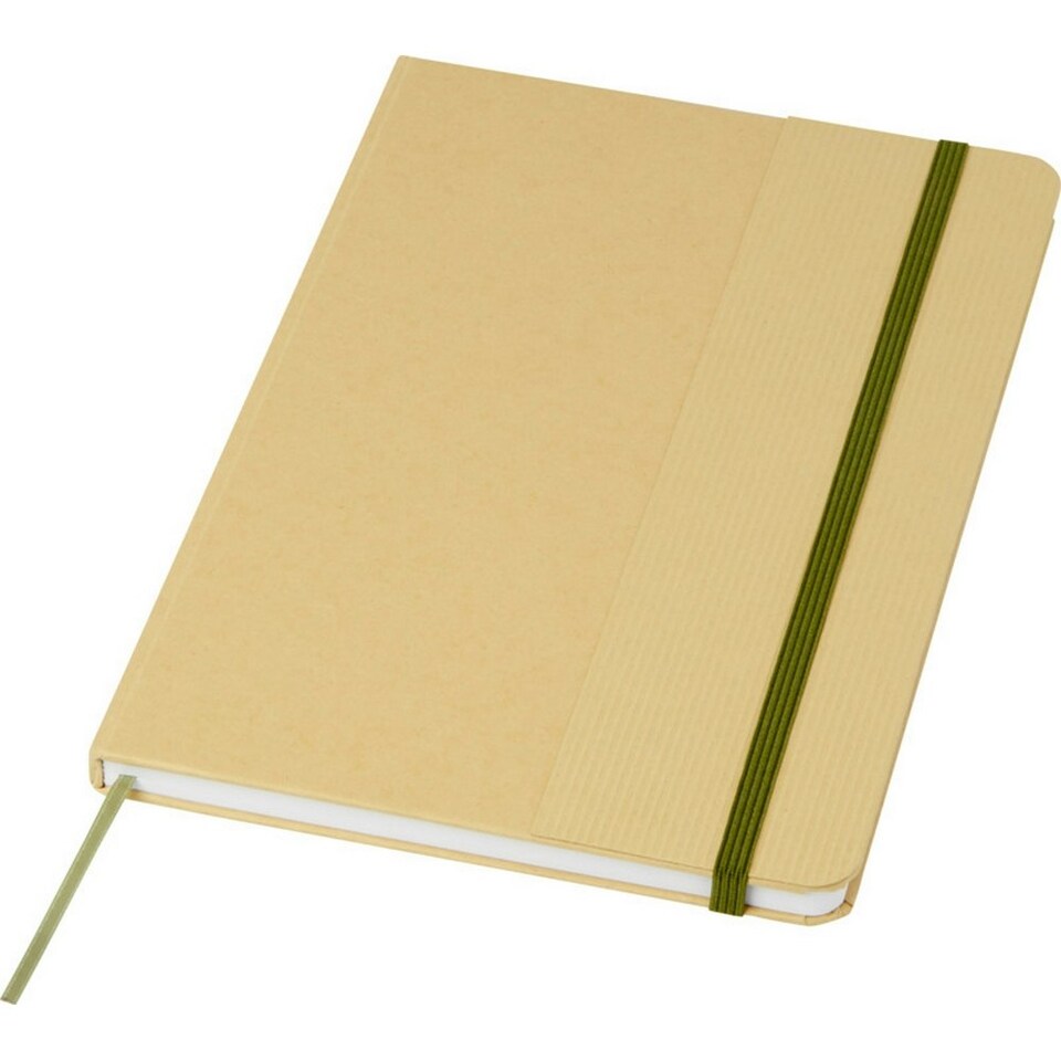 image 1 of Nelida Hard Cover Recycled A5 Notebook - Forest Green - One Size