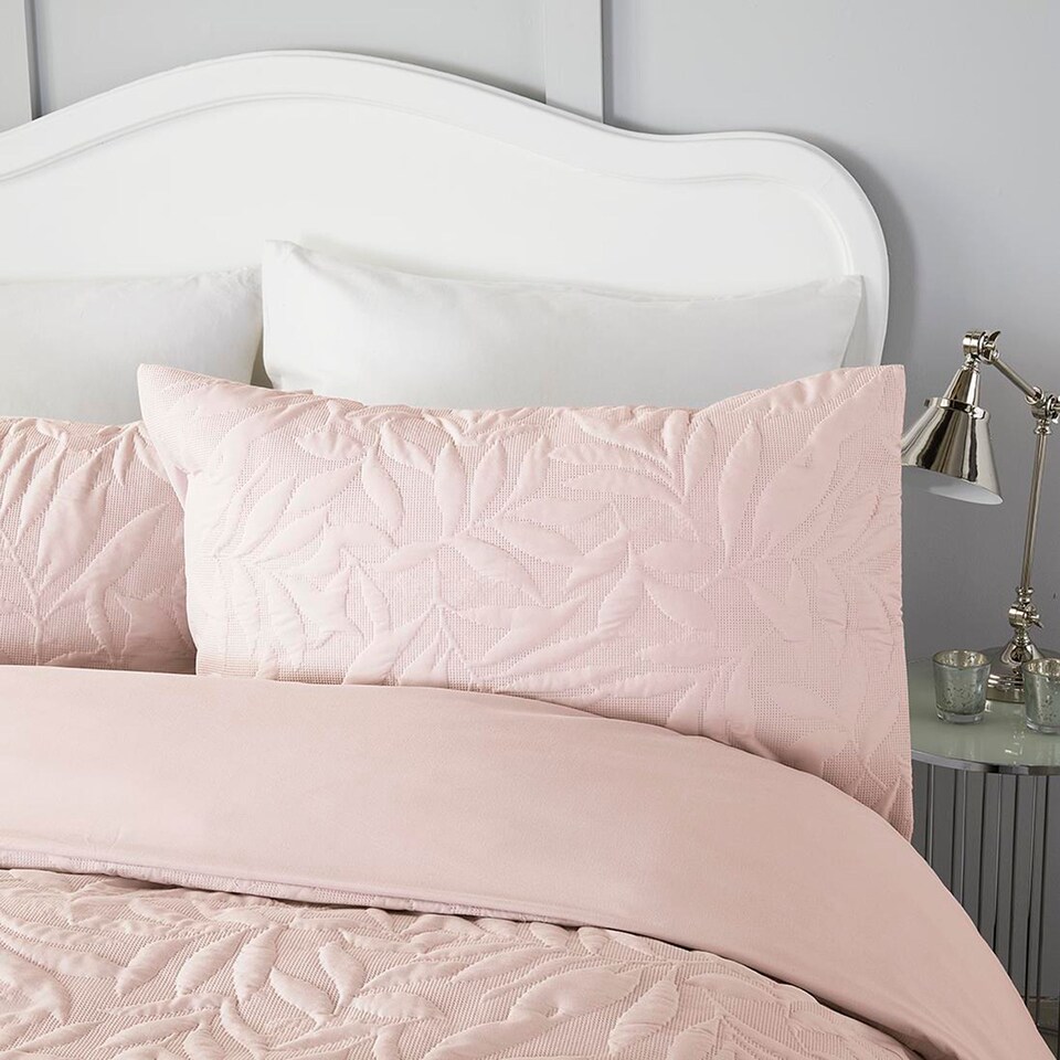 image 1 of Serene Luana Duvet Cover Set Blush