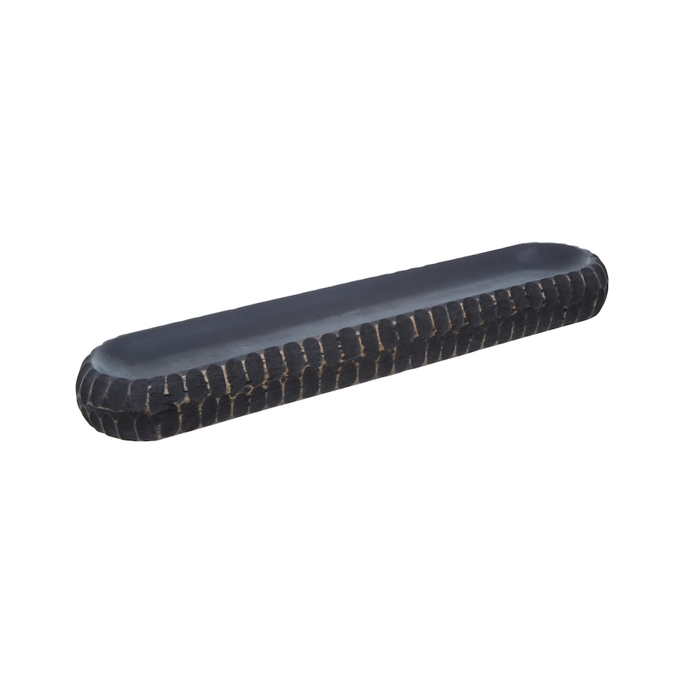 image 1 of Kara Black Mango Wood Serving Dish