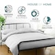 image 6 of Double Size Bed Frame Metal Rounded Headboard Easy Assembly Bed Base Storage
