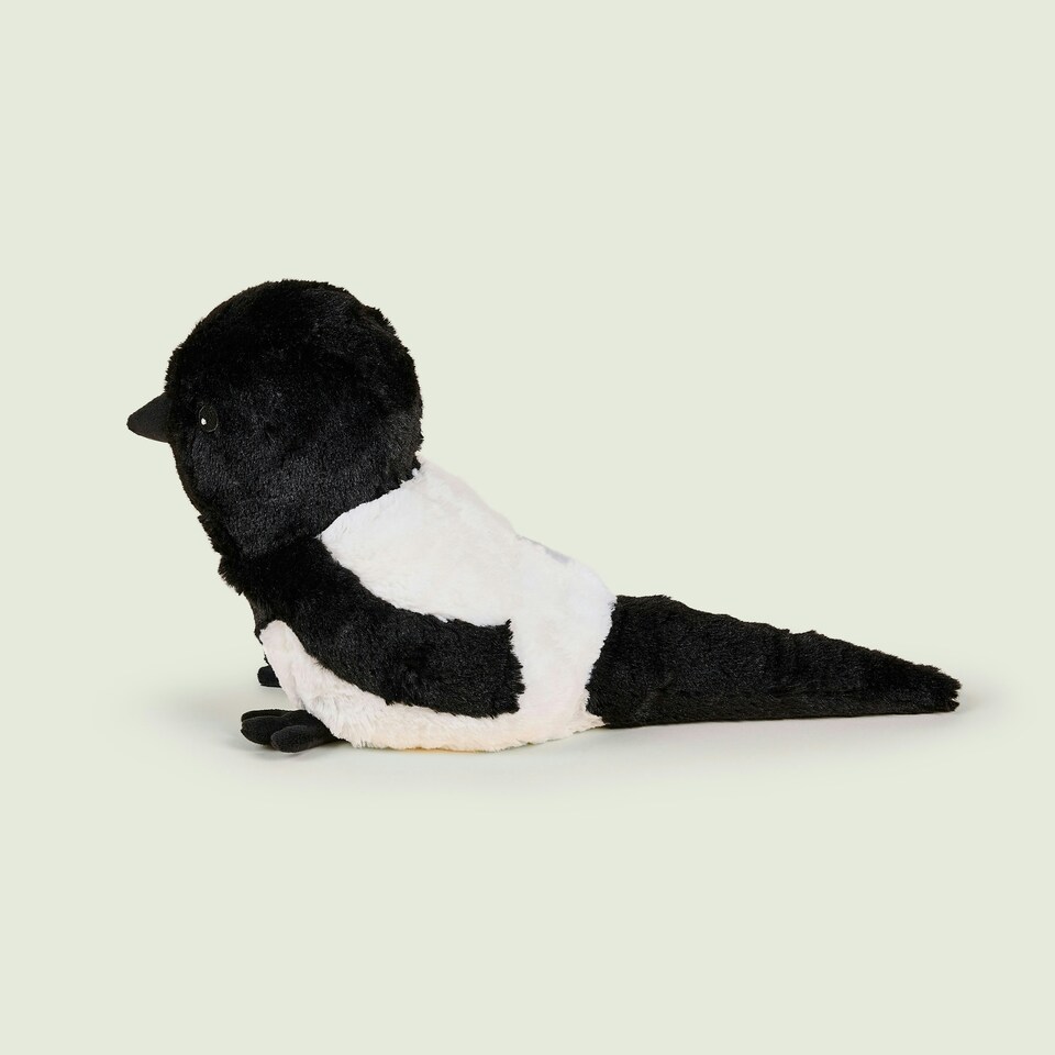 image 1 of Warmies Magpie Plush Microwaveable Weighted Cuddly Toy